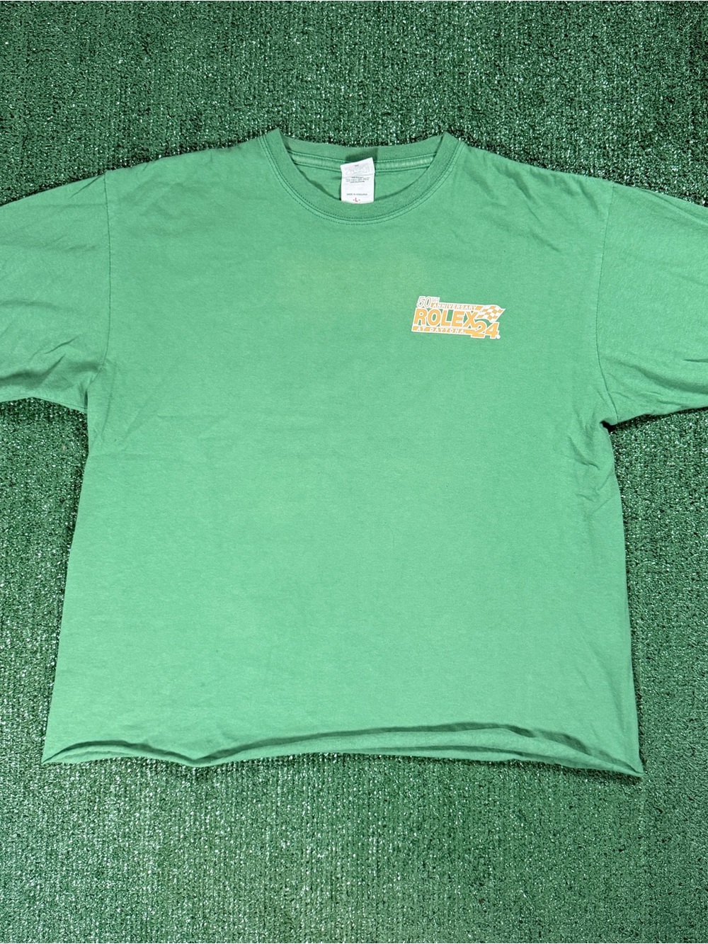 Rolex Green Women’s Cropped Shirt Racing T-Shirt - Short Sleeve Crew Neck